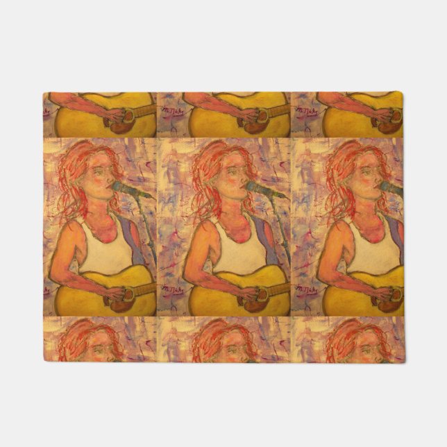 ブルーマイクのソングストレス ドアマット (正面)