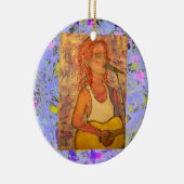 ブルーマイクソングストレス滴 セラミックオーナメント (右)