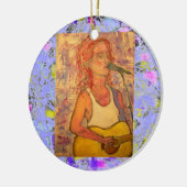 ブルーマイクソングストレス滴 セラミックオーナメント (左)