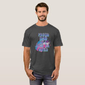 ブルーマイクロティア母と日 Tシャツ (正面フル)