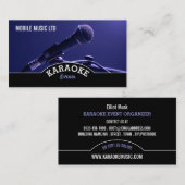 ブルーマイク、カラオケイベント主催者 名刺 (正面/裏面)