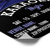 ブルーマイク、カラオケイベント広告ズ ポスター (角)