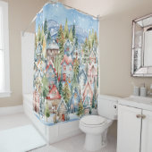 ブルーマウンテンスノーウィーウィンタービレッジ シャワーカーテン (インサイチュ)