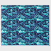 ブルーマウンテンズアンドツリーデザイン ラッピングペーパー (フラット)