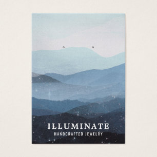 ブルーマウンテンズイヤリングディスプレイカード