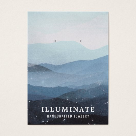 ブルーマウンテンズイヤリングディスプレイカード (正面)