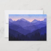 ブルーマウンテンズウェディングRSVPカード 出欠カード (裏面)