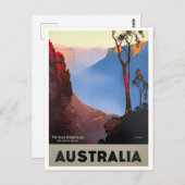ブルーマウンテンズオーストラリアヴィンテージ旅行 ポストカード (正面/裏面)