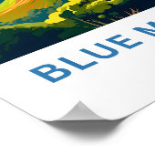 ブルーマウンテンズオーストラリア旅行プリント ポスター (角)