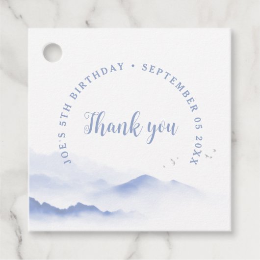 ブルーマウンテンズサンキュー誕生日 フェイバータグ (正面)