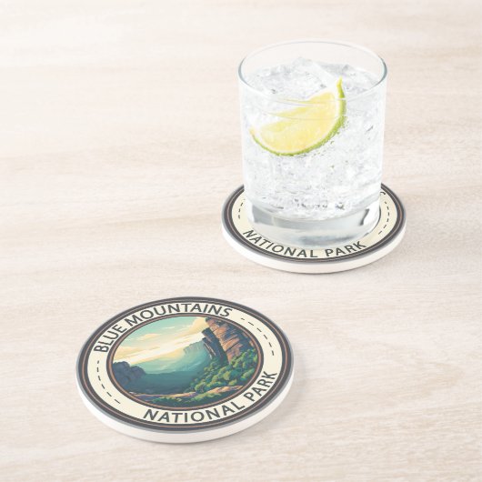 ブルーマウンテンズナショナルパークオーストラリアヴィンテージ コースター (側面)