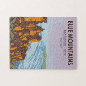 ブルーマウンテンズナショナルパークオーストラリアヴィンテージ ジグソーパズル (横)