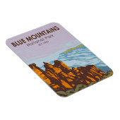 ブルーマウンテンズナショナルパークオーストラリアヴィンテージ マグネット (右側)