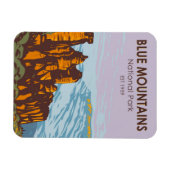 ブルーマウンテンズナショナルパークオーストラリアヴィンテージ マグネット (横)