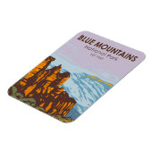 ブルーマウンテンズナショナルパークオーストラリアヴィンテージ マグネット (左側)