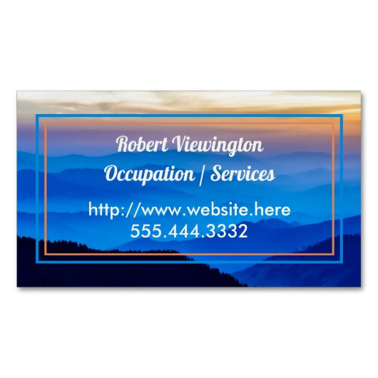 ブルーマウンテンズプロフェッショナルサービス マグネット名刺 (正面)