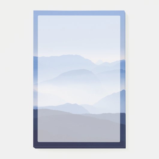 ブルーマウンテンズメディティリラックスさせるブの風景画 ポストイット (正面)