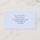 ブルーマウンテンズ探索アウトドア 名刺 (裏面)