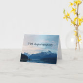 ブルーマウンテンズ深い悔やみや弔慰哀悼 カード (黄色い花)