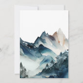 ブルーマウンテンズ素朴結婚式招待状 招待状 (裏面)