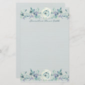 ブルーマウンテンバラ パーソナライズされた 便箋 (正面/裏面)