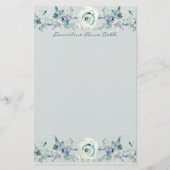 ブルーマウンテンバラ パーソナライズされた 便箋 (正面)