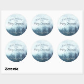 ブルーマウンテンパインズフェスティバルメリークリスマス ラウンドシール (シート)