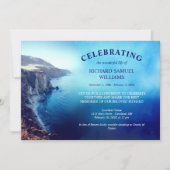 ブルーマウンテンビーチお祝いオブライフ 招待状 (正面)