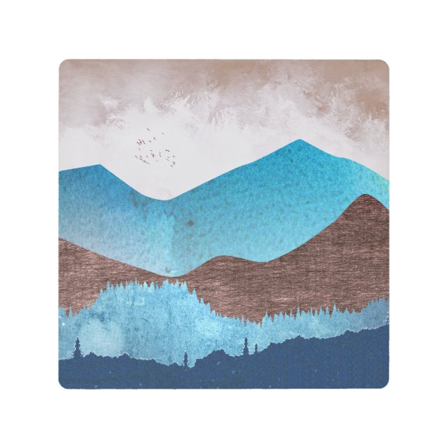 ブルーマウンテンピーク メタルプリント (正面)