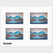 ブルーマウンテンピーク 長方形シール (シート)