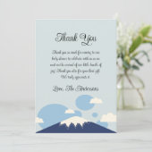 ブルーマウンテンベビーシャワーサンキューカード サンキューカード (スタンド正面)