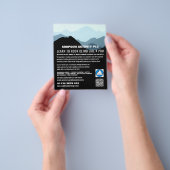 ブルーマウンテンランドスケープ,ハイキング&登山広告 チラシ (手)