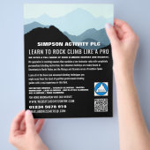 ブルーマウンテンランドスケープ，ハイキング&登山広告 チラシ (手)