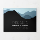 ブルーマウンテンレンジズ結婚スイート 三つ折り招待状 (カバー)