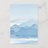 ブルーマウンテンレンジランドスケープ結婚ズ詳細 エンクロージャーカード (裏面)