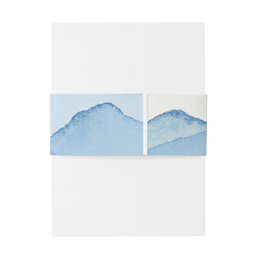 ブルーマウンテンレンジランドスケープ結婚ズ 招待状ベリーバンド (裏面例)