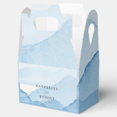 ブルーマウンテンレンジランドスケープ結婚モノグラム フェイバーボックス (オープン)