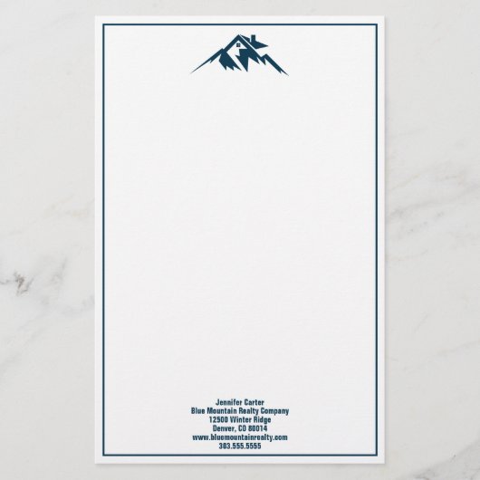 ブルーマウンテン不動産カスタムエージェント 便箋 (正面)