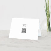 ブルーマウンテン悔やみや弔慰折り畳み箔挨拶カード 箔グリーティングカード (裏面)