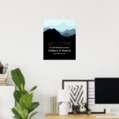 ブルーマウンテン素朴結婚レンジ ポスター (ホームオフィス)