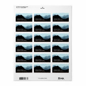 ブルーマウンテン素朴結婚レンジ ラベル (フルシート)