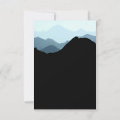 ブルーマウンテン素朴結婚レンジ 出欠カード (裏面)