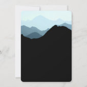 ブルーマウンテン素朴結婚レンジ 招待状 (裏面)