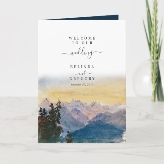 ブルーマウンテン結婚ズパインのサービスの順序 プログラム (正面)