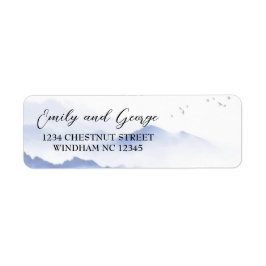 ブルーマウンテン結婚ズ差出人住所ラベル ラベル