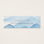 ブルーマウンテン結婚レンジのウェブサイトカード (正面)