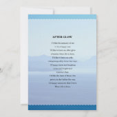 ブルーマウンテン葬儀祈りの言葉カードテンプレート (裏面)