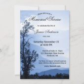 ブルーマウンテン葬儀記念サービス招待状 招待状 (正面)