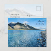 ブルーマウンテン クリスチャン 名言 哀悼 ポストカード (正面/裏面)