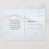 ブルーマウンテン クリスチャン 名言 弔慰葉書 ポストカード (裏面)